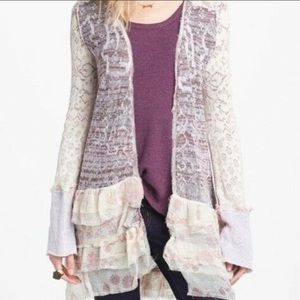 Free People Caspia Lavender Cardigan